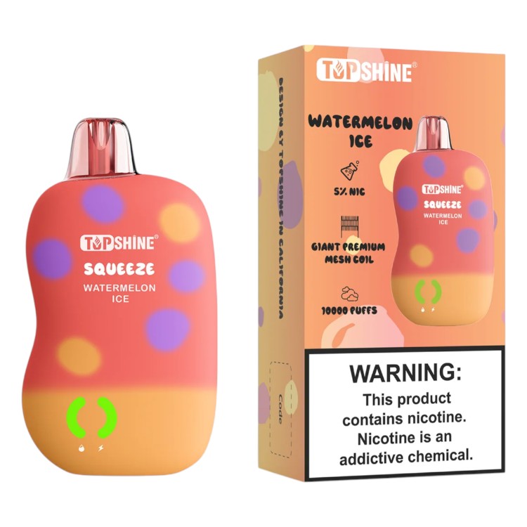 Top Shine Squeeze | 5% | (10000 Puffs) - 10 per Pack