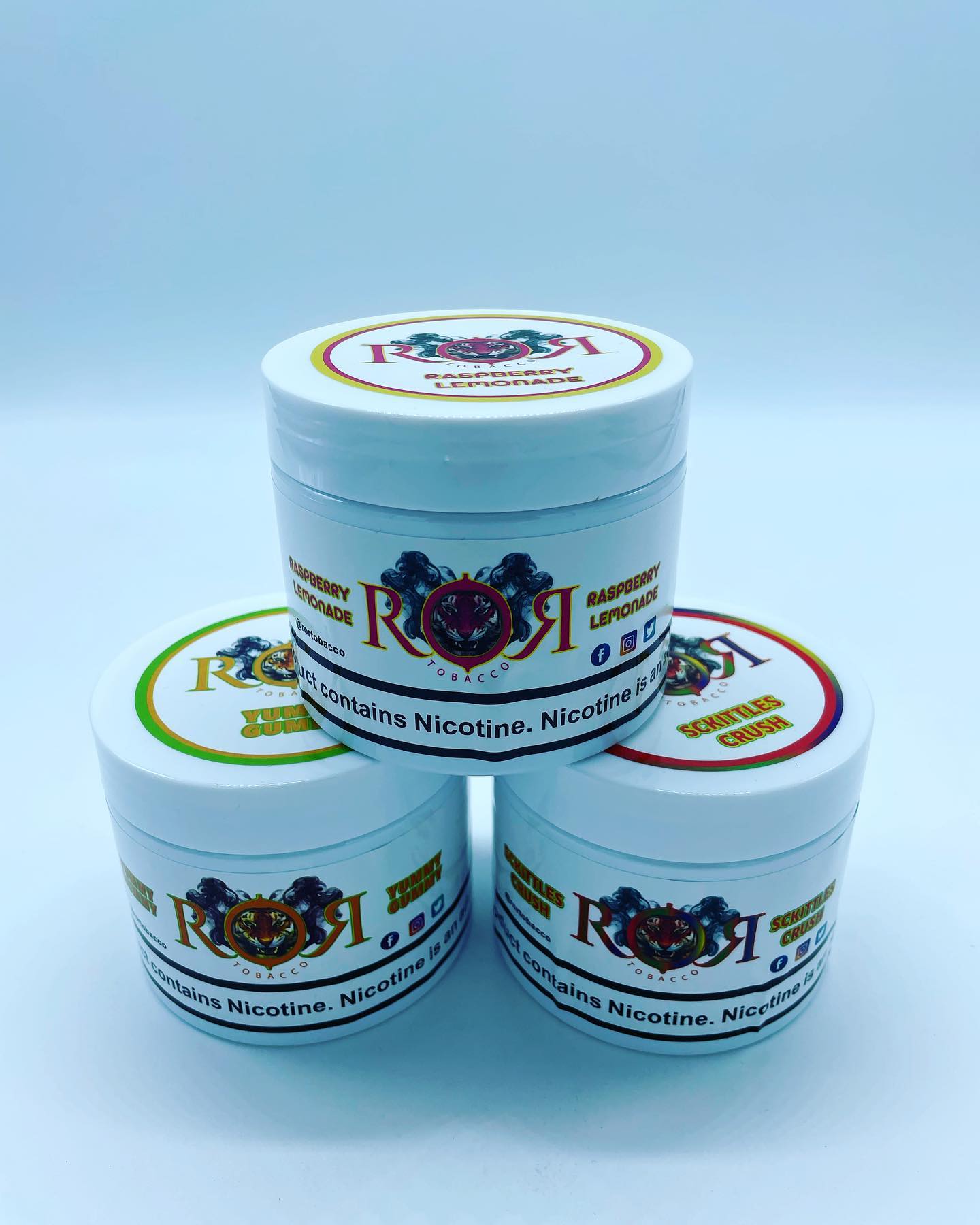 ROR Hookah Tobacco - 250Gr / 15 retail units - $3 per unit (Assorted Flavors / 15 per Case)
