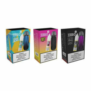 Vaporesso (Collab Bundle) Zero 2 (Kit PS) + Twist (LIQ Salt)(16mL) - Qty per pack 1 Color: Black - Flavor: Pink Punch Lemonade 50mg