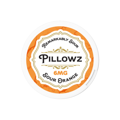 Pillowz TFN (DSPLY 5pc)(Nic Pouch)(20ct Can)(SAS) - Qty per pack 1 Sour Orange 06mg