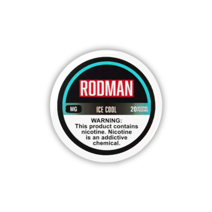 Rodman (DSPLY 5pc)(Nic Pouch)(20ct Can) - Qty per pack 1 Ice Cool (SAS) 12mg