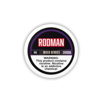 Rodman (DSPLY 5pc)(Nic Pouch)(20ct Can) - Qty per pack 1 Mixed Berries (SAS) 12mg