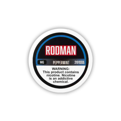Rodman (DSPLY 5pc)(Nic Pouch)(20ct Can) - Qty per pack 1 Peppermint (SAS) 06mg