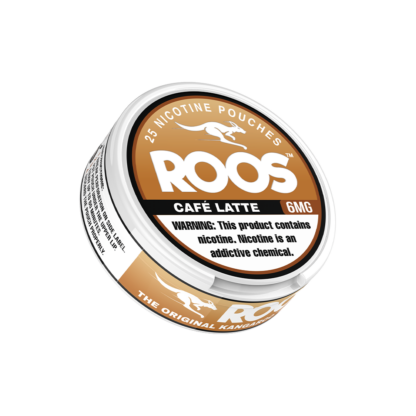 Roos (DSPLY 5pc)(Nic Pouch)(25ct Can) - Qty per pack 1 Caffe Latte 06mg (SAS)