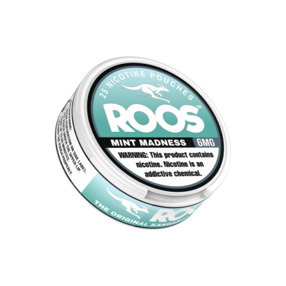 Roos (DSPLY 5pc)(Nic Pouch)(25ct Can) - Qty per pack 1 Mint Madness 06mg (SAS)