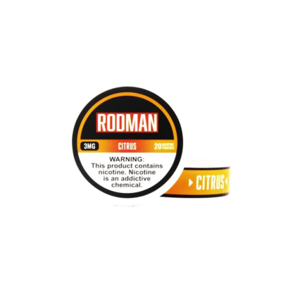 Rodman (DSPLY 5pc)(Nic Pouch)(20ct Can) - Qty per pack 1 Citrus 03mg (SAS)