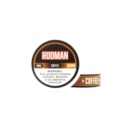 Rodman (DSPLY 5pc)(Nic Pouch)(20ct Can) - Qty per pack 1 Coffee 12mg (SAS)