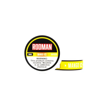 Rodman (DSPLY 5pc)(Nic Pouch)(20ct Can) - Qty per pack 1 Mango Ice 12mg (SAS)