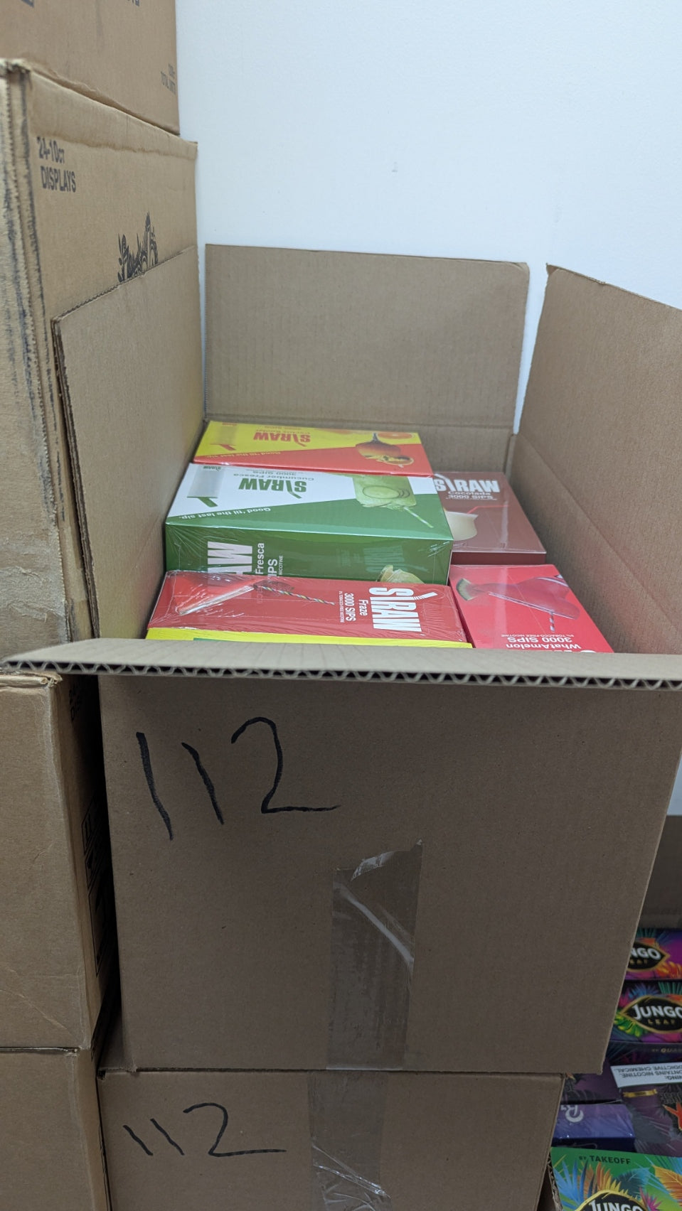 Straw Vape 3000Puff -150 retail units - $1 per unit - 10 per pack / 15 pack per case (7 Flavors)