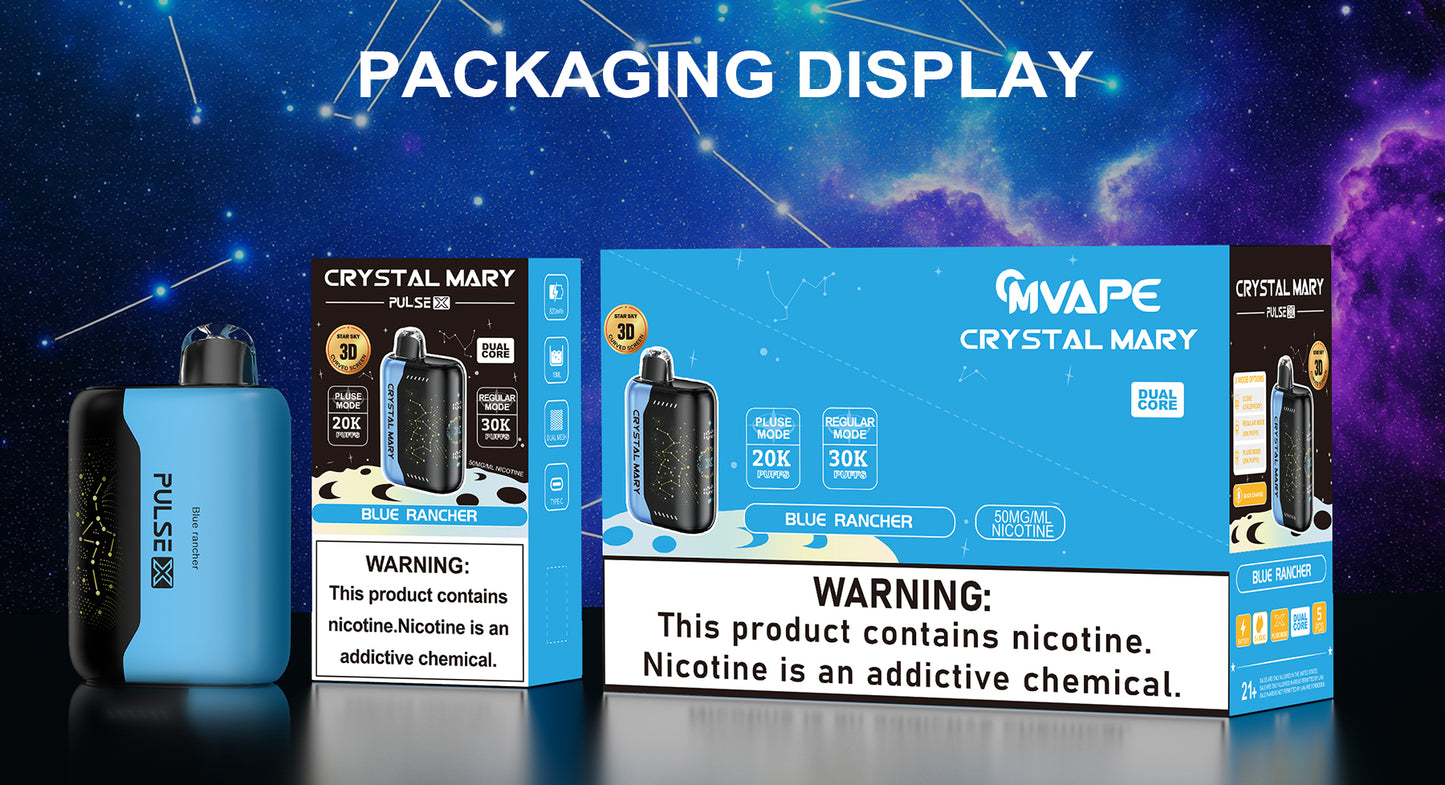 Crystal Mary Pulse X 30K | 5% | (30000 Puff) - Qty per pack 5