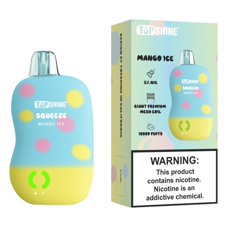 Top Shine Squeeze | 5% | (10000 Puffs) - 10 per Pack