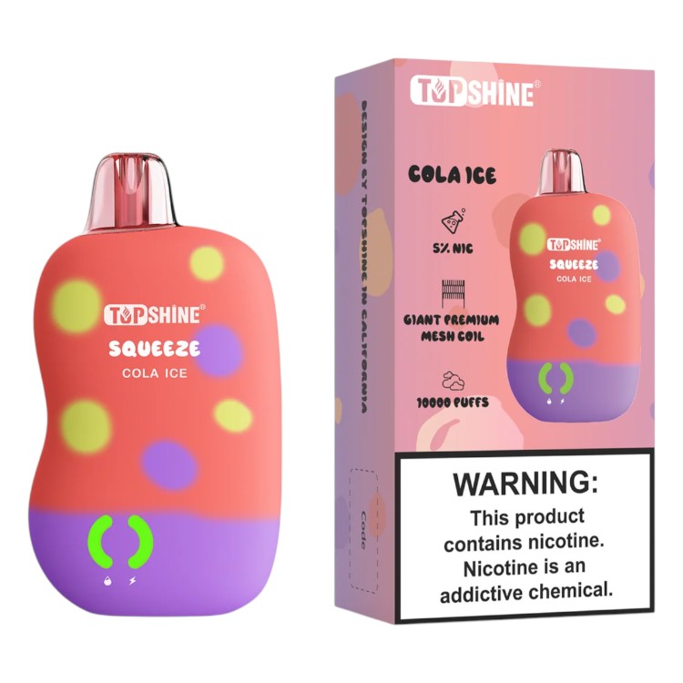 Top Shine Squeeze | 5% | (10000 Puffs) - 10 per Pack