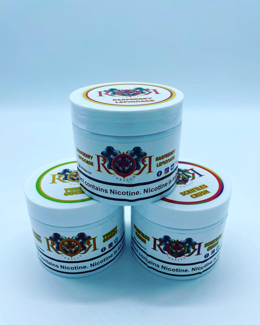 ROR Hookah Tobacco - 250Gr / 15 retail units - $3 per unit (Assorted Flavors  / 15 per Case)