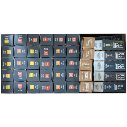 BLVK 100ml MIX - 100 retail units - $1.25 per unit - 1 per pack / 100 pack per case