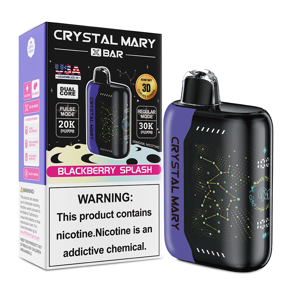 Crystal Mary Pulse X 30K | 5% | (30000 Puff)  -  Qty per pack 5