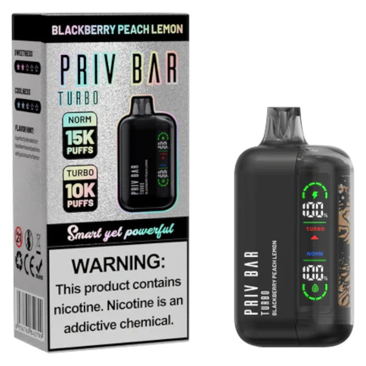 Priv Bar Turbo (Dispo) (15000Puff)(16mL)  -  Qty per pack 5
