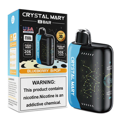 Crystal Mary Pulse X 30K | 5% | (30000 Puff)  -  Qty per pack 5