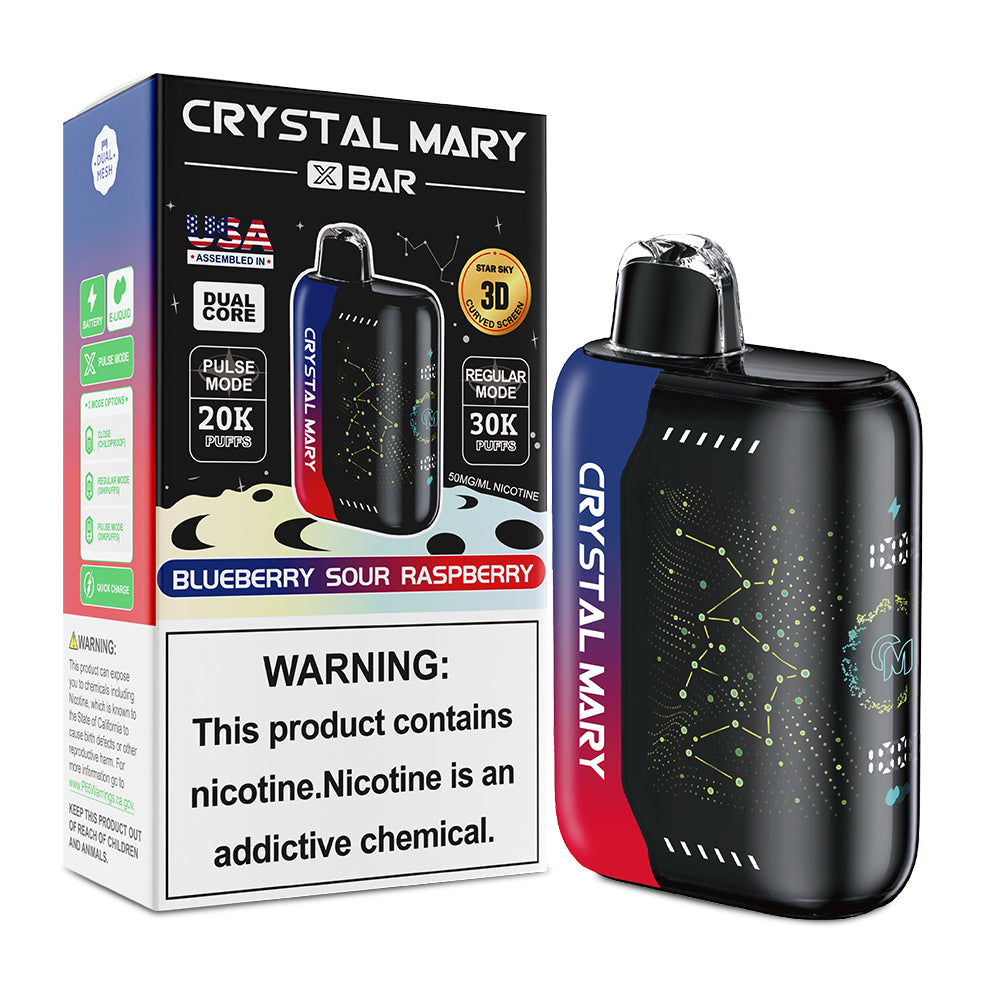 Crystal Mary Pulse X 30K | 5% | (30000 Puff)  -  Qty per pack 5