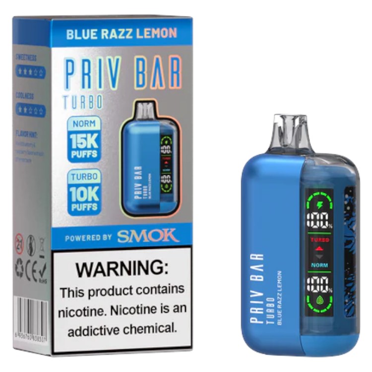 Priv Bar Turbo (Dispo) (15000Puff)(16mL)  -  Qty per pack 5