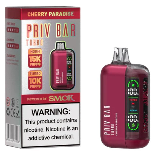 Priv Bar Turbo (Dispo) (15000Puff)(16mL)  -  Qty per pack 5