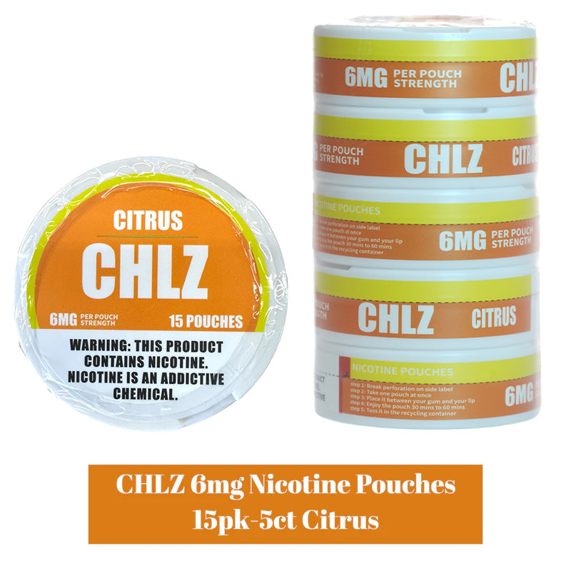 CHLZ 6MG Nic Pouches (DSPLY 5pc) (15 Pouches per Can)  -  Qty per pack 1