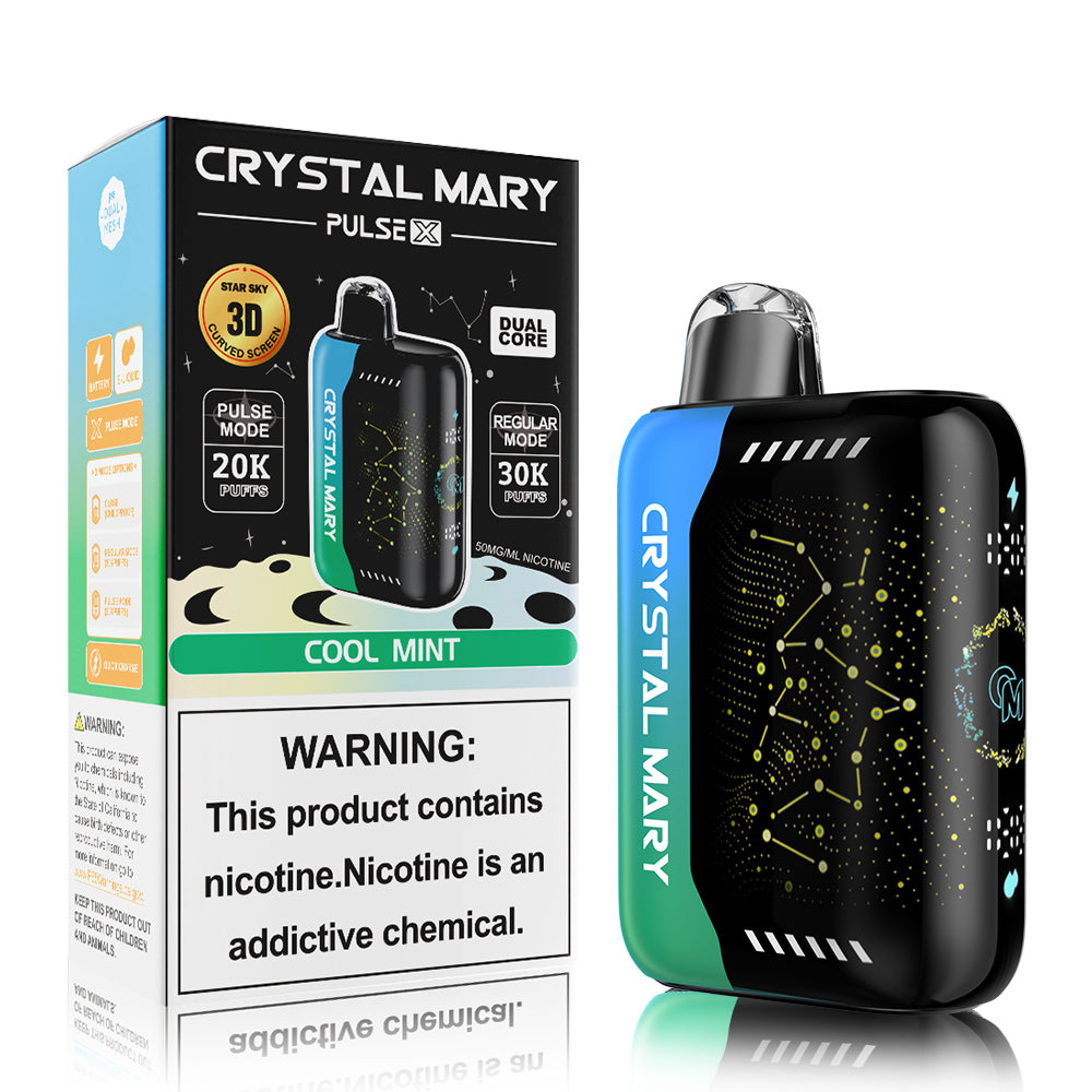 Crystal Mary Pulse X 30K | 5% | (30000 Puff)  -  Qty per pack 5