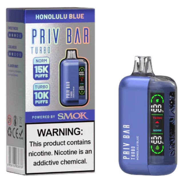 Priv Bar Turbo (Dispo) (15000Puff)(16mL)  -  Qty per pack 5