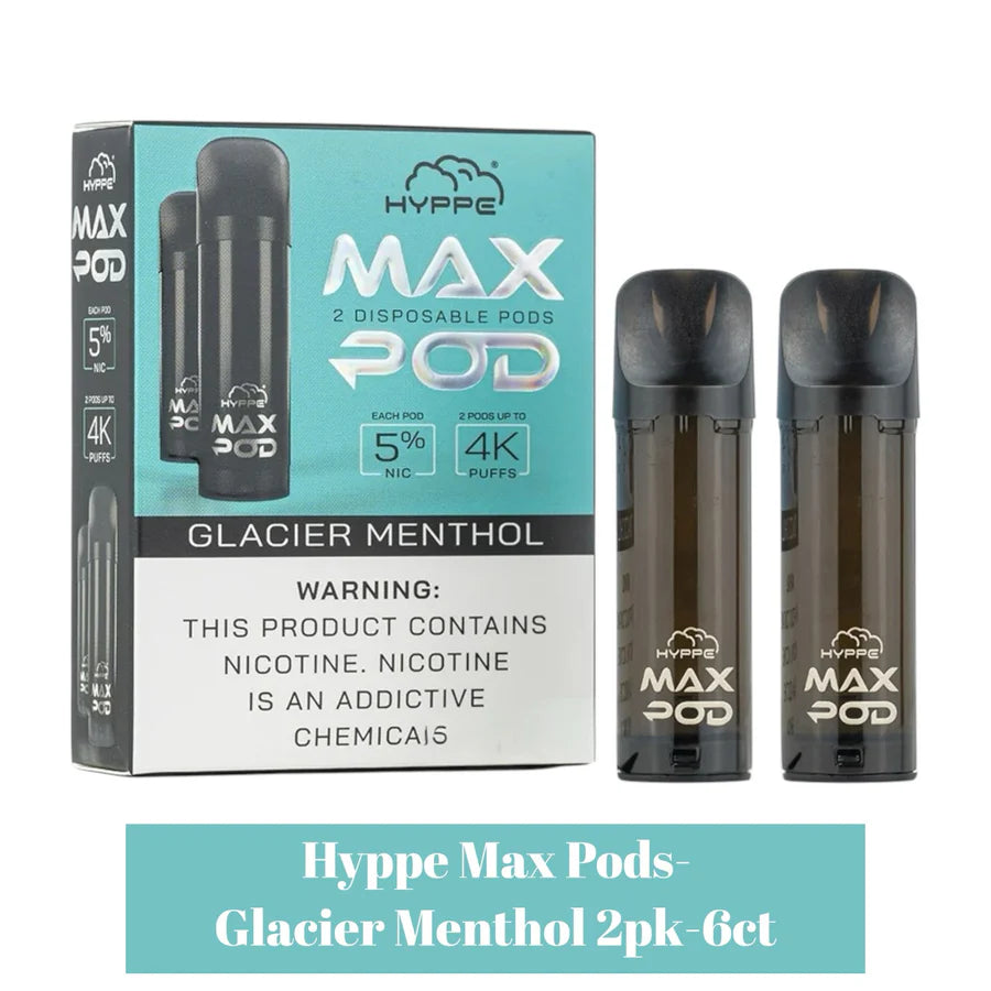 Hyppe Max Pods Disposable Pods 5% Nicotine 2 Pods (6 Packs)
