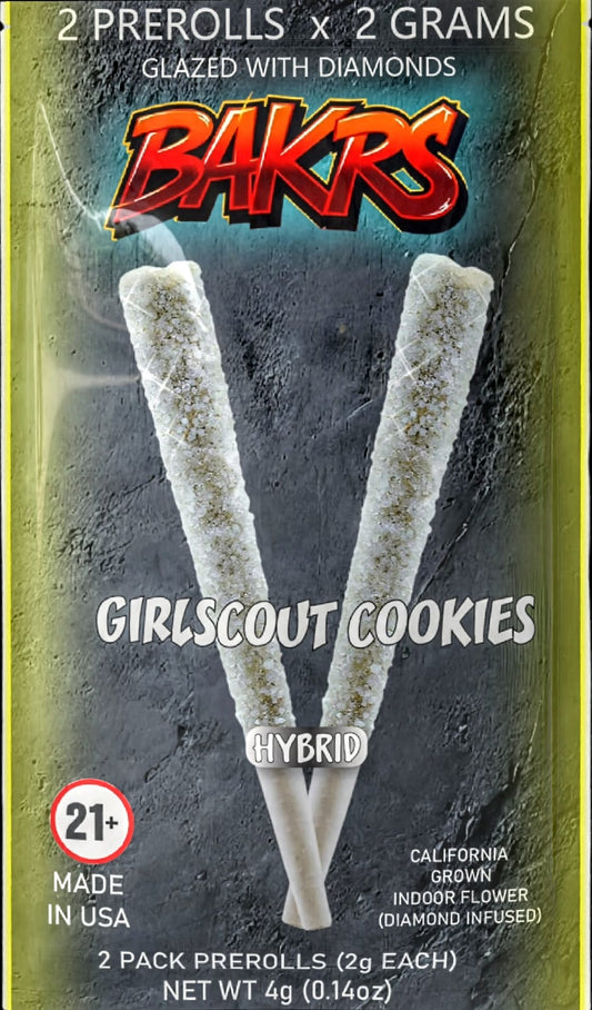 Bakrs Prerolls (2gr each)  -  10 packs Qty per pack 2