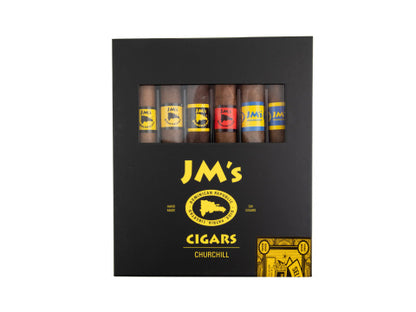 JM's Cigars Churchill - 6 Cigar Variety Pack / 60 retail units - $0.83 per unit (10 per Case)