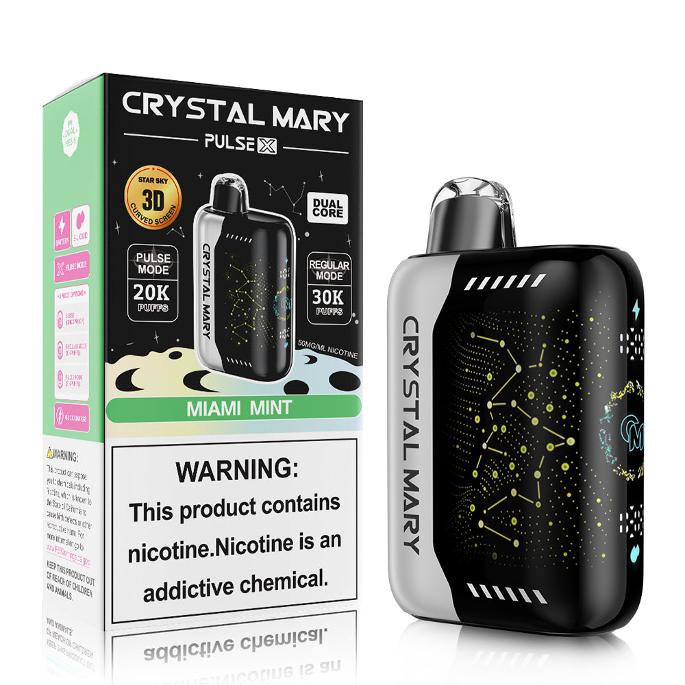 Crystal Mary Pulse X 30K | 5% | (30000 Puff)  -  Qty per pack 5