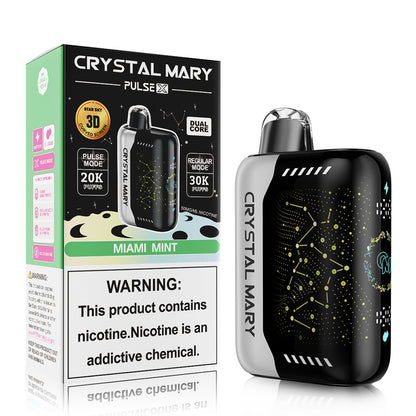 Crystal Mary Pulse X 30K | 5% | (30000 Puff)  -  Qty per pack 5