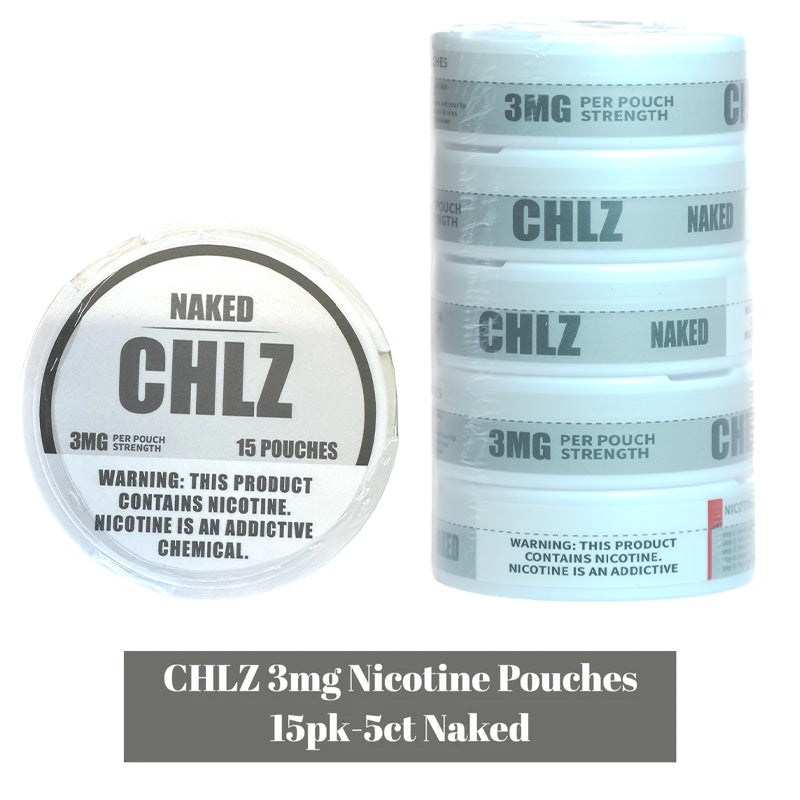 CHLZ 3MG Nic Pouches (DSPLY 5pc) (15 Pouches per Can)  -  Qty per pack 1