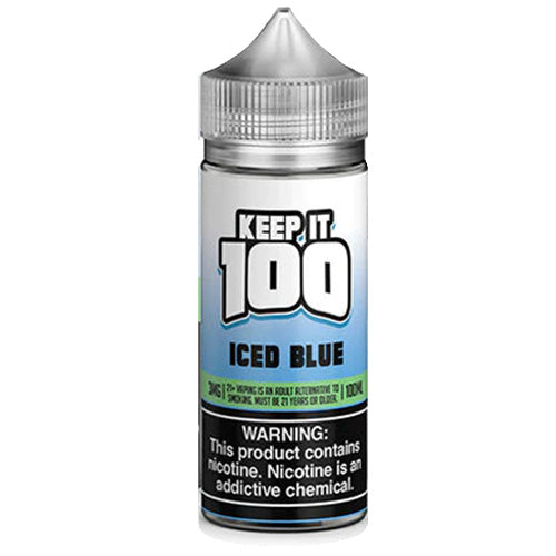 Keep It 100 (LIQ FB)(100mL) TF-Nic  -  Qty per pack 1 Iced Blue 00mg