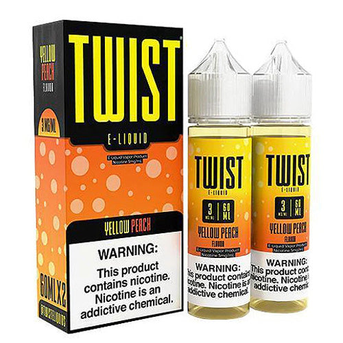 Twist (LIQ FB)(120mL; 60mL x2)  -  Qty per pack 1 Yellow Peach 00mg