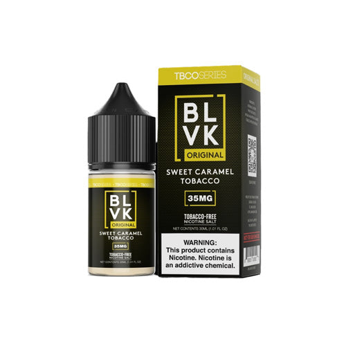 BLVK (LIQ Salt)(30mL)  -  Qty per pack 1 Sweet Tobacco (Caramel) 35mg