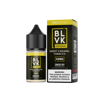 BLVK (LIQ Salt)(30mL)  -  Qty per pack 1 Sweet Tobacco (Caramel) 35mg