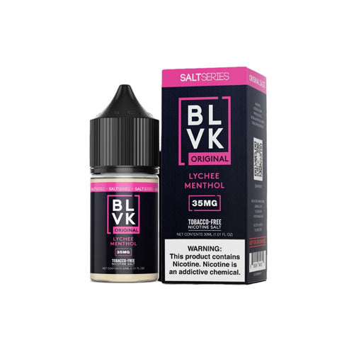 BLVK (LIQ Salt)(30mL)  -  Qty per pack 1 Lychee Menthol (Lychee) 35mg