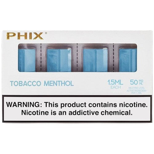 Phix (LIQPOD)(Pods)(4-Pack)  -  Qty per pack 1 Tobacco Menthol