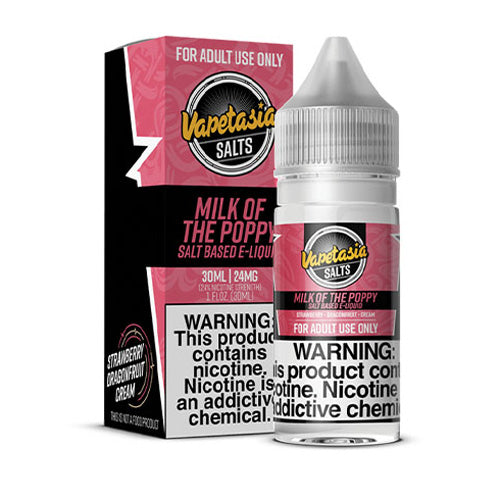 Vapetasia (LIQ Salt)(30mL)  -  Qty per pack 1 Milk of The Poppy 24mg