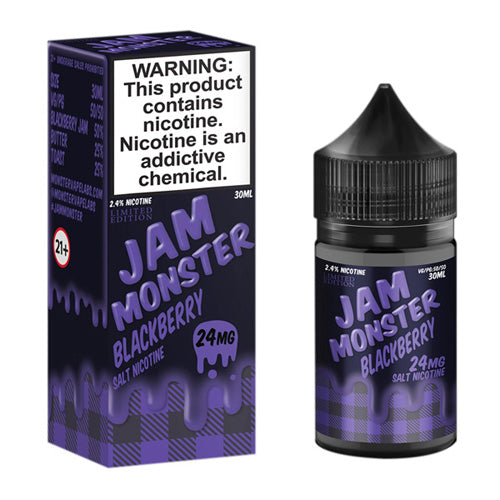 Jam Monster (LIQ Salt)(30mL) Jam  -  Qty per pack 1 Blackberry Jam 24mg