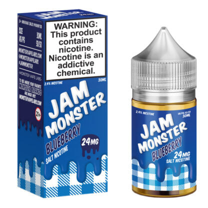 Jam Monster (LIQ Salt)(30mL) Jam  -  Qty per pack 1 Blueberry Jam 24mg