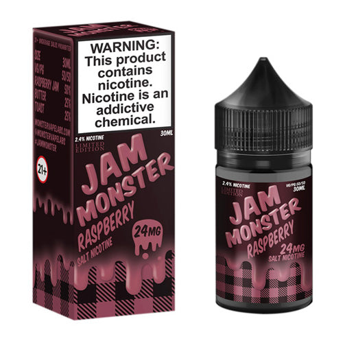 Jam Monster (LIQ Salt)(30mL) Jam  -  Qty per pack 1 Raspberry Jam 24mg