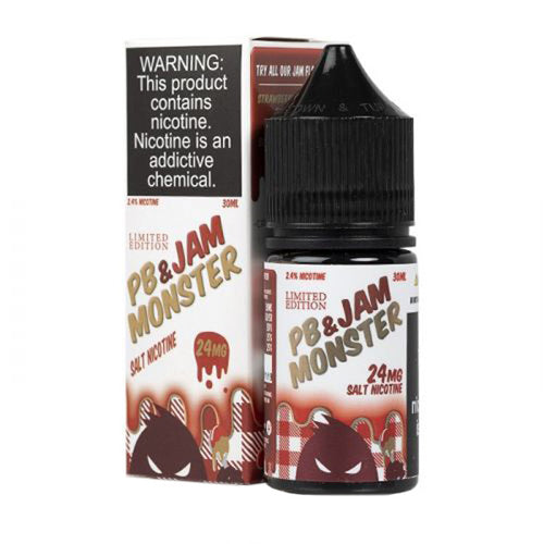 Jam Monster (LIQ Salt)(30mL) Jam  -  Qty per pack 1 Strawberry PB&J 24mg