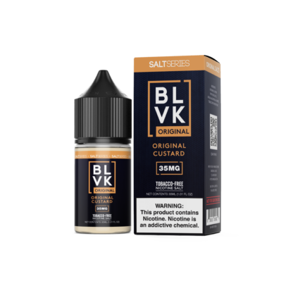 BLVK (LIQ Salt)(30mL)  -  Qty per pack 1 Original Custard (Vanilla Custard) 35mg