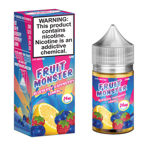 Jam Monster (LIQ Salt)(30mL) Fruit  -  Qty per pack 1 Blueberry Raspberry Lemon 24mg