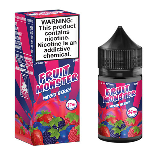 Jam Monster (LIQ Salt)(30mL) Fruit  -  Qty per pack 1 Mixed Berry 24mg