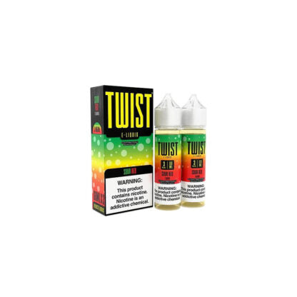 Twist (LIQ FB)(120mL; 60mL x2)  -  Qty per pack 1 Sour Red 00mg