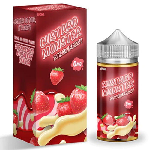 Jam Monster (LIQ FB)(100mL) Custard  -  Qty per pack 1 Strawberry Custard 06mg