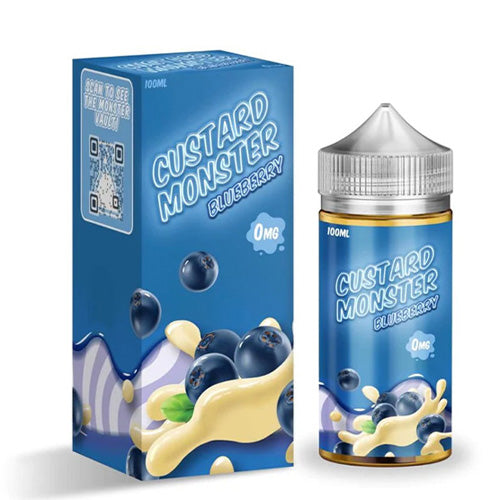 Jam Monster (LIQ FB)(100mL) Custard  -  Qty per pack 1 Blueberry Custard 00mg